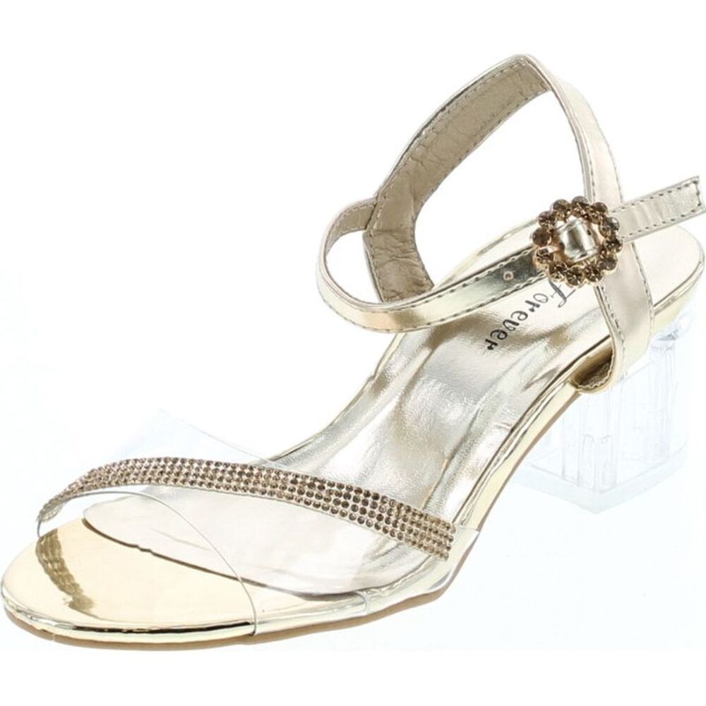 Forever Link Sui-08 Gold Womens sandals 9 NEW